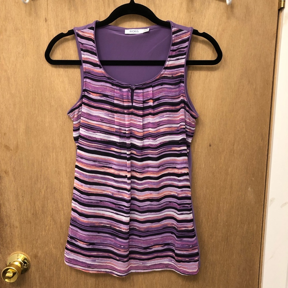 Ricki’s Striped Purple Sleeveless Top